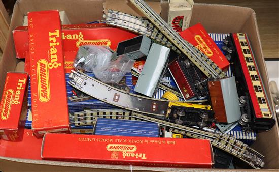 A collection of 1950s/60s Hornby OO gauge and Triang railways much boxed and mint, including Duchess of Montrose EPLIZ, Diesel Electric